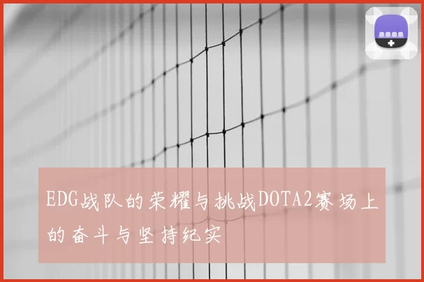 EDG战队的荣耀与挑战DOTA2赛场上的奋斗与坚持纪实
